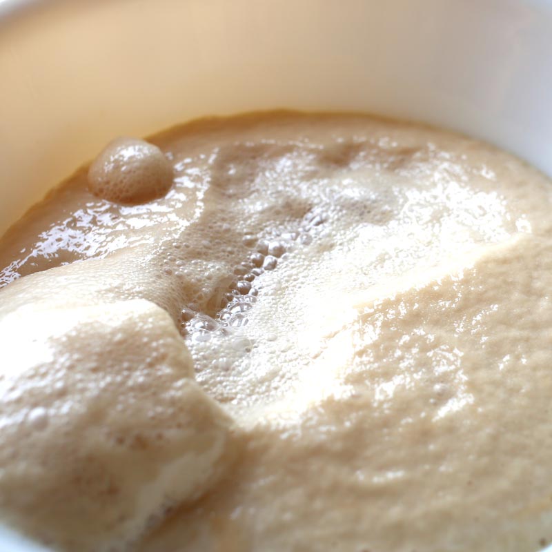 Instant yeast foaming